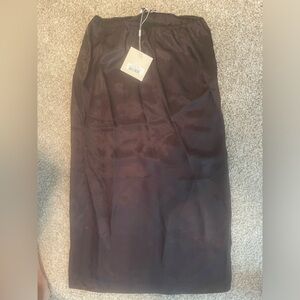 Tibi Dark Brown Slip Skirt